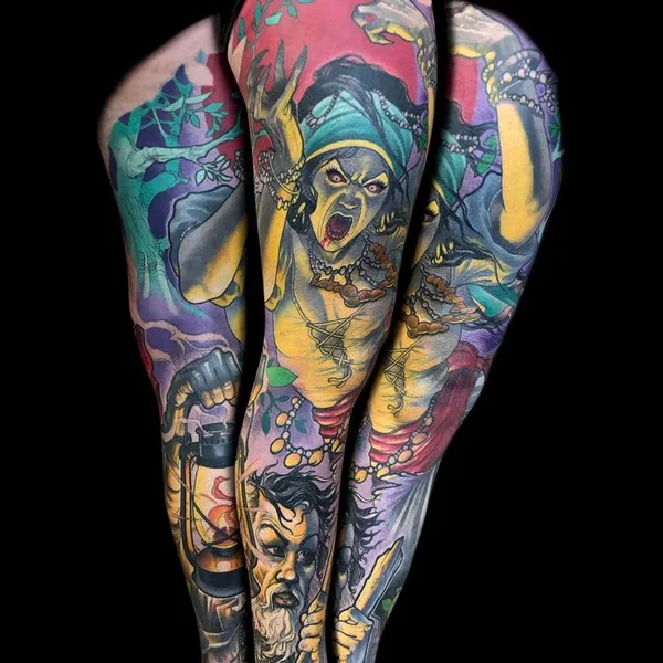 Neo Traditional tattoo by James Tex in Calgary
