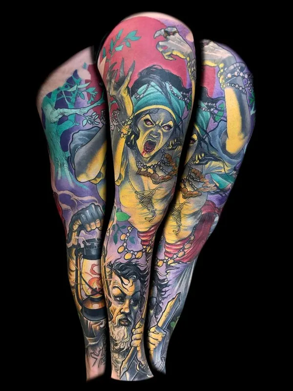 Neo Traditional tattoo by James Tex in Calgary