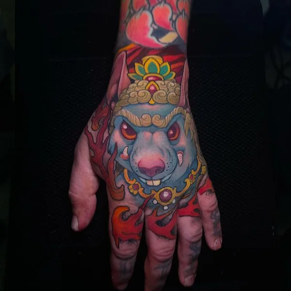 Нью Скул tattoo by Victor Chil in Barcelona