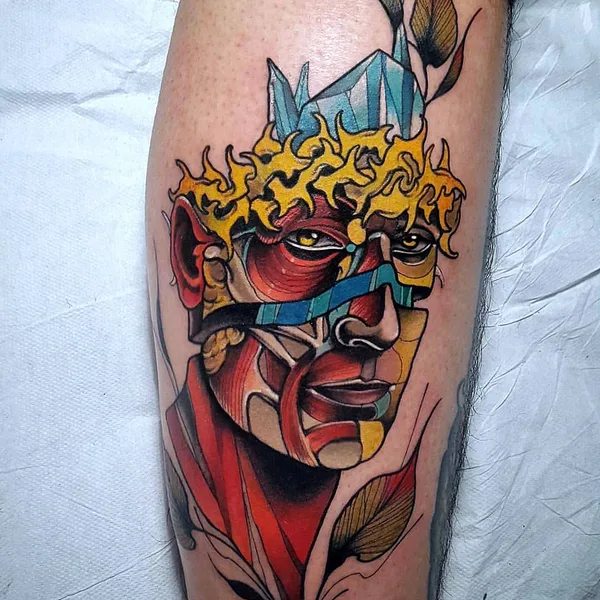 Нео традиционная tattoo by Nicola Nik The Rookie Rinaldi