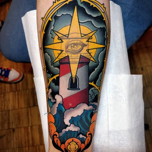 Нео традиционная tattoo by Nicola Nik The Rookie Rinaldi