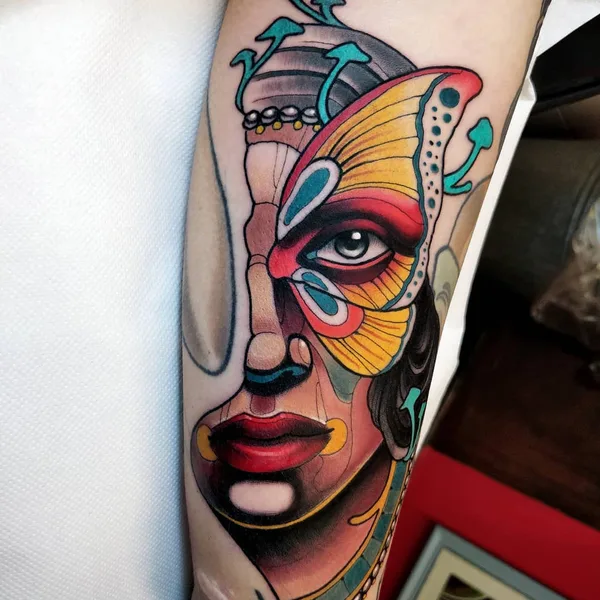 Нео традиционная tattoo by Nicola Nik The Rookie Rinaldi