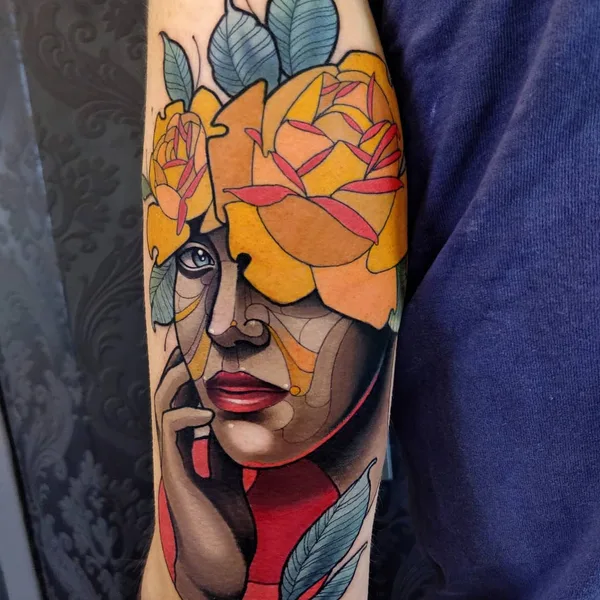 Нео традиционная tattoo by Nicola Nik The Rookie Rinaldi