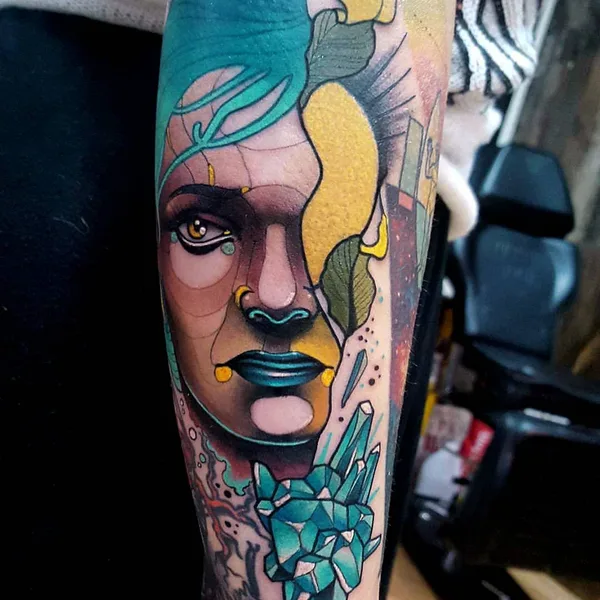 Нео традиционная tattoo by Nicola Nik The Rookie Rinaldi