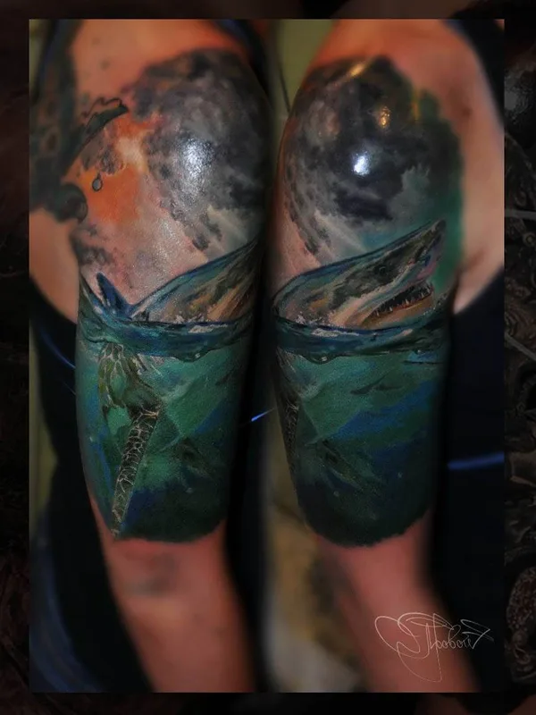 color realism татуировка на full sleeve #29002 | Тату мастер Слава Яровой