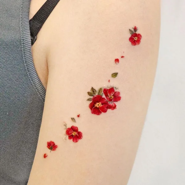Feminine tattoo by Songe in Seoul