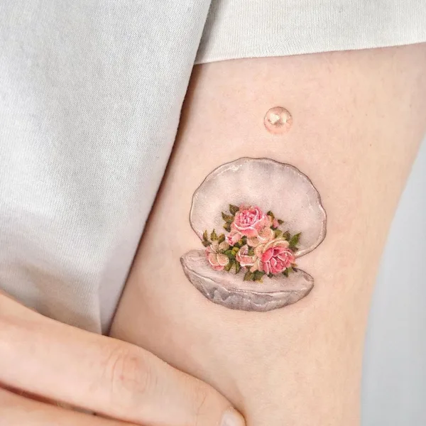 Feminine tattoo by Songe in Seoul