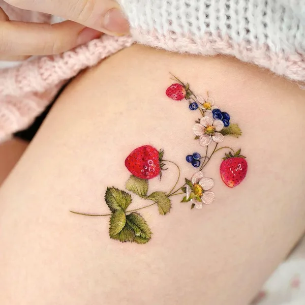 Feminine tattoo by Songe in Seoul