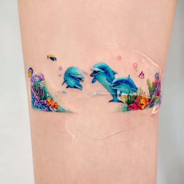 Feminine tattoo by Songe in Seoul