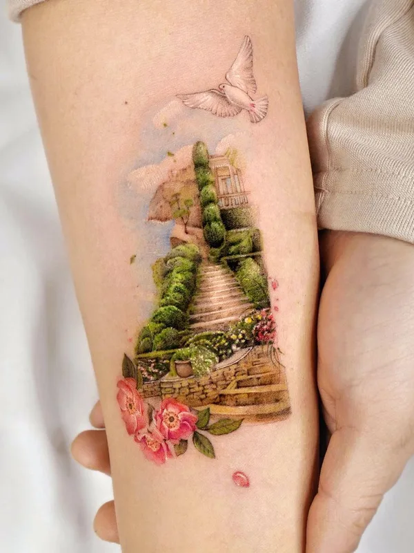 female color miniature, micro-realism Tatuaggio su forearm #53035 | Tatuatore Songe