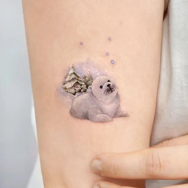Feminine tattoo by Songe in Seoul