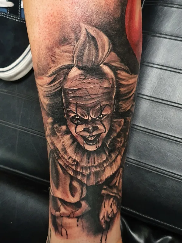 black and grey realism 타투 부위 calf #65141 | 타투이스트 Jerry Woempner 