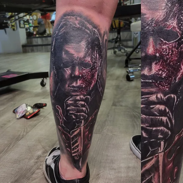 Horror tattoo by Jerry Woempner  in Lake Havasu City