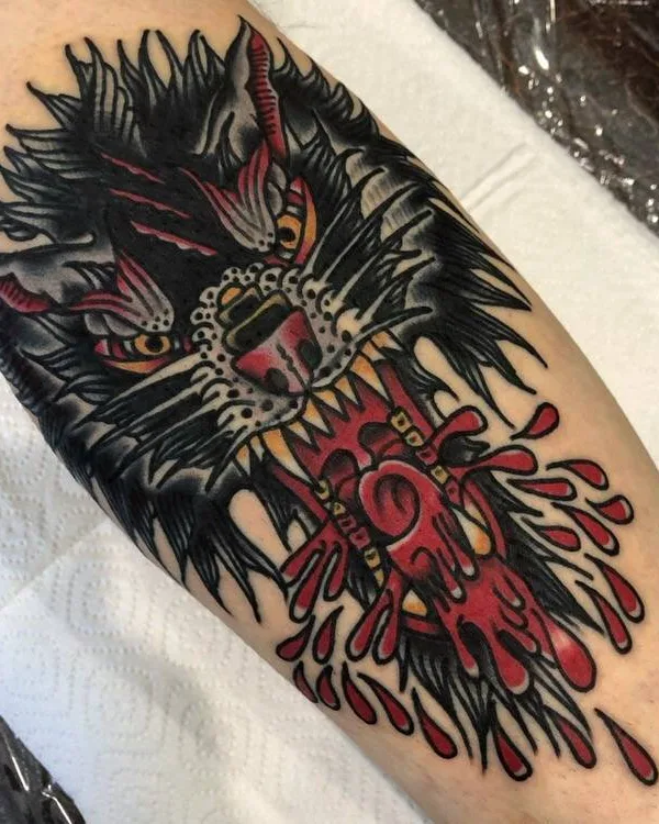 color traditional tattoo on forearm #29475 | Tattoo Artist Babaev Ivan