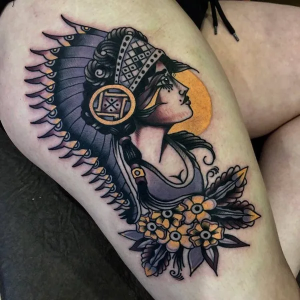 Traditional tattoo by Babaev Ivan in Волгоград