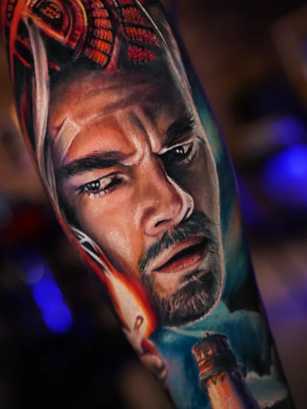 male color realism татуировка на forearm #66421 | Тату мастер Henrique Carmo