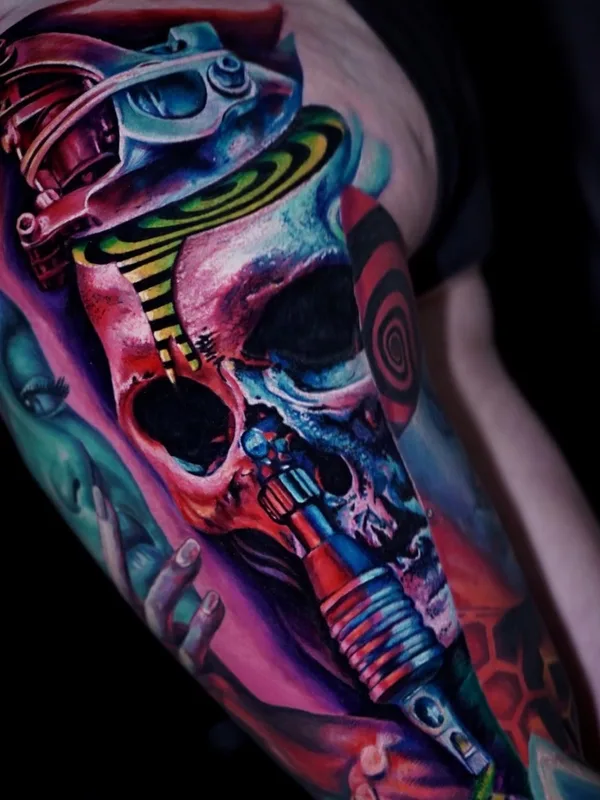 color realism татуировка на full sleeve #66423 | Тату мастер Henrique Carmo