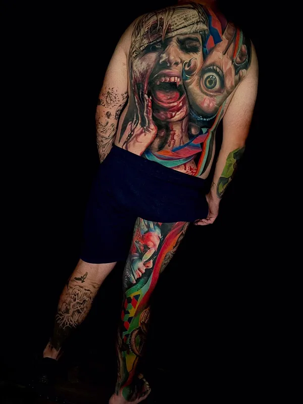 male color realism татуировка на full body #66425 | Тату мастер Henrique Carmo
