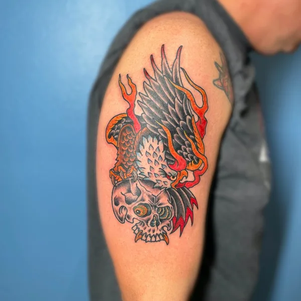 Traditional tattoo by Sergey Fish in San Diego