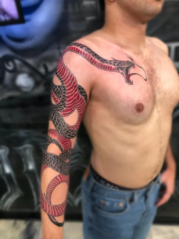 male color japanese tatuaje en full sleeve #66431 | Tatuador Sergey Fish