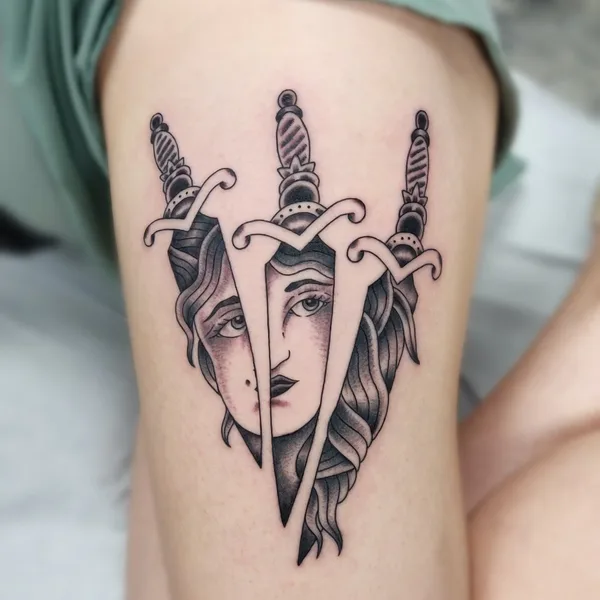 Traditional tattoo by Sergey Fish in San Diego