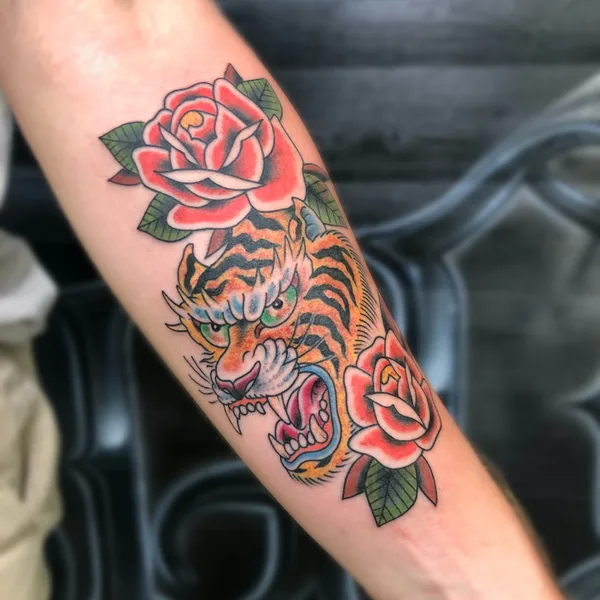 Traditional tattoo by Sergey Fish in San Diego