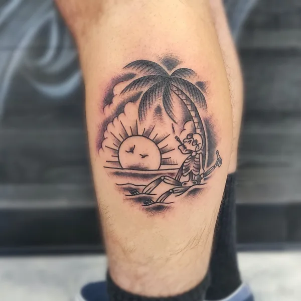 Traditional tattoo by Sergey Fish in San Diego