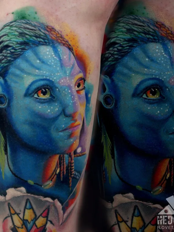 color realism tattoo auf calf #36181 | Tätowierer Алексей Ульянов