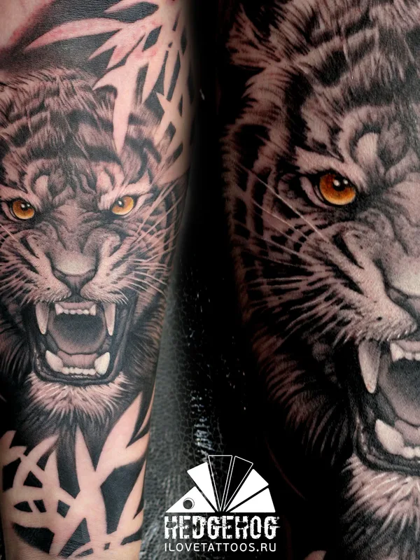 black and grey realism tattoo auf forearm #36184 | Tätowierer Алексей Ульянов
