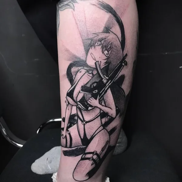 Black tattoo by Владимир Волошин in Харьков
