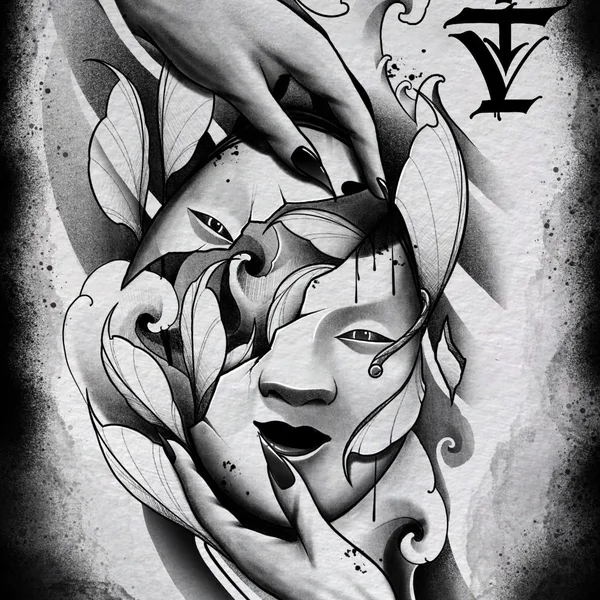 Black tattoo by Владимир Волошин in Харьков