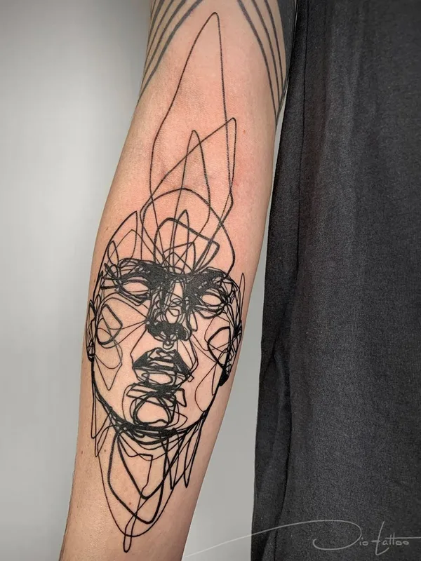 black sketch татуировка на forearm #36520 | Тату мастер Jio Maia