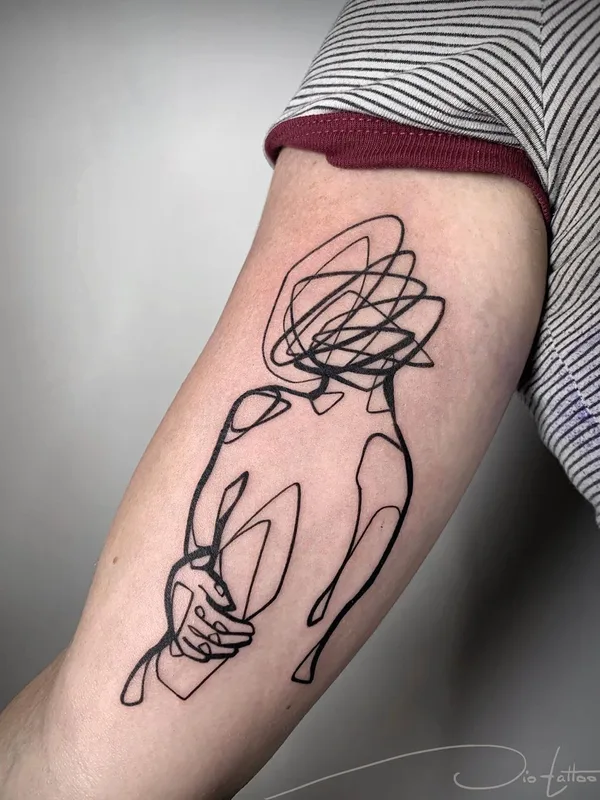 black linework татуировка на forearm #36518 | Тату мастер Jio Maia