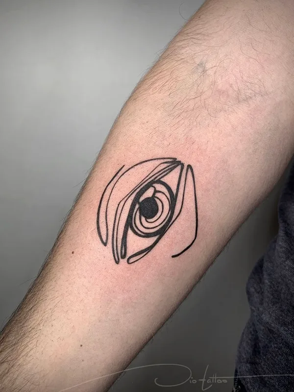 black linework татуировка на forearm #36514 | Тату мастер Jio Maia