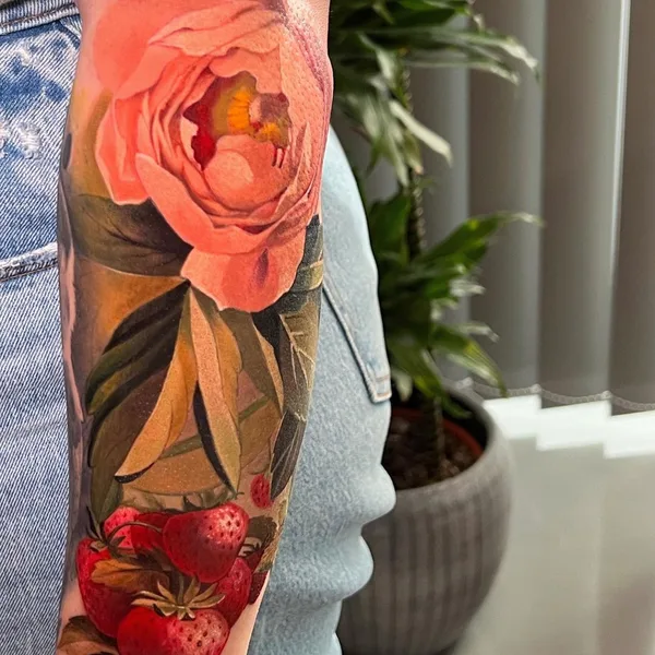 Portrait tattoo by Galina Simakina in Moscow