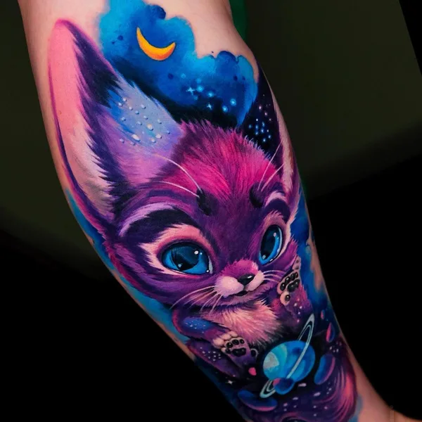Portrait tattoo by Galina Simakina in Moscow
