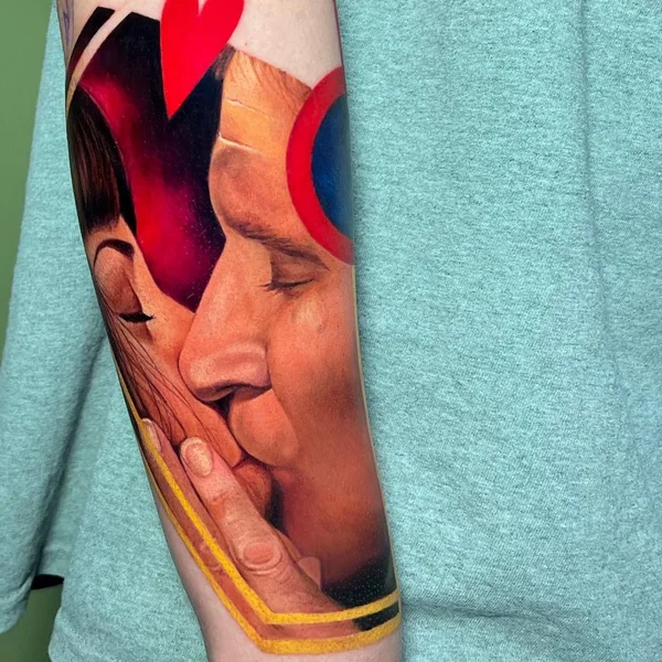 Portrait tattoo by Galina Simakina in Moscow