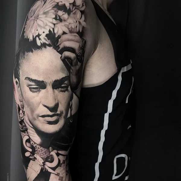 Portrait tattoo by Galina Simakina in Moscow