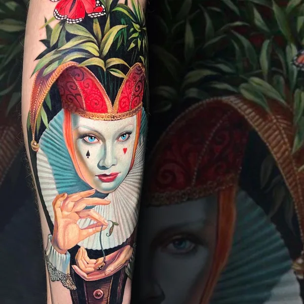 Portrait tattoo by Galina Simakina in Moscow