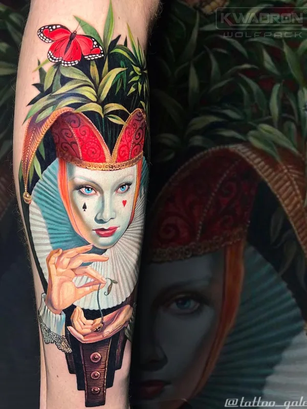 Portrait tattoo by Galina Simakina in Moscow