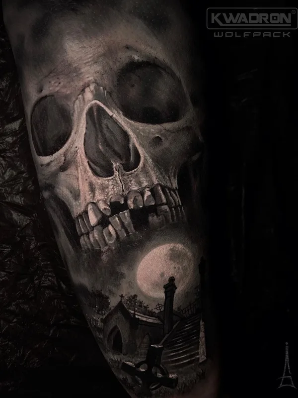 Portrait tattoo by Galina Simakina in Moscow