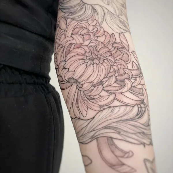 Graphic tattoo by Настя mlvtsktattoo in Барнаул