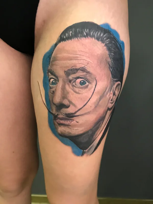 color realism татуировка на thigh #55514 | Тату мастер Максим Вахненко