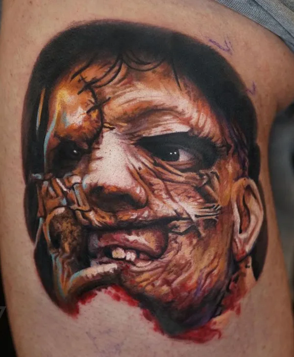 color realism Tatuaggio su thigh #70772 | Tatuatore Roman Vainer