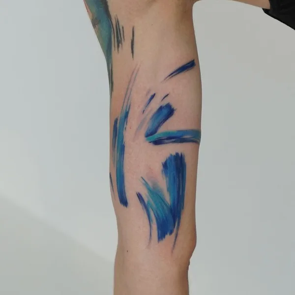 Абстрактная tattoo by Aleksandra Stojanoska in Miami