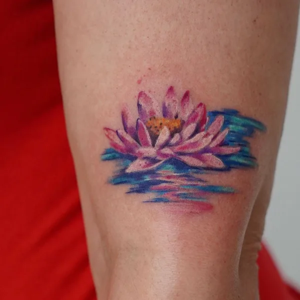 Абстрактная tattoo by Aleksandra Stojanoska in Miami