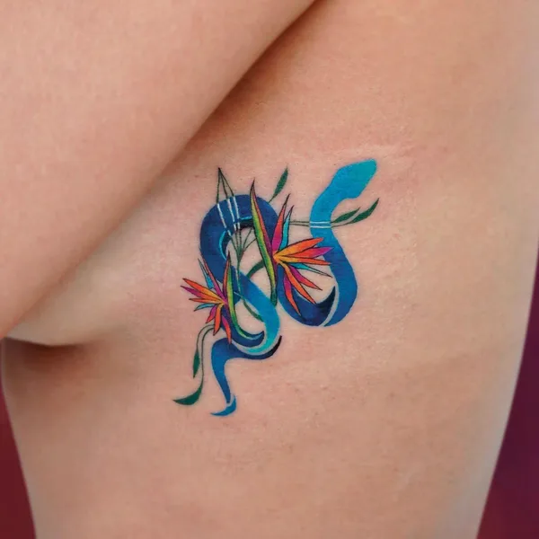 Абстрактная tattoo by Aleksandra Stojanoska in Miami