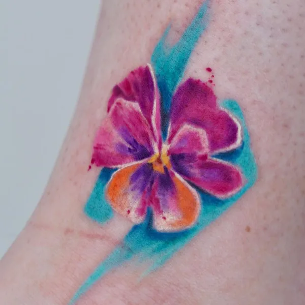 Абстрактная tattoo by Aleksandra Stojanoska in Miami