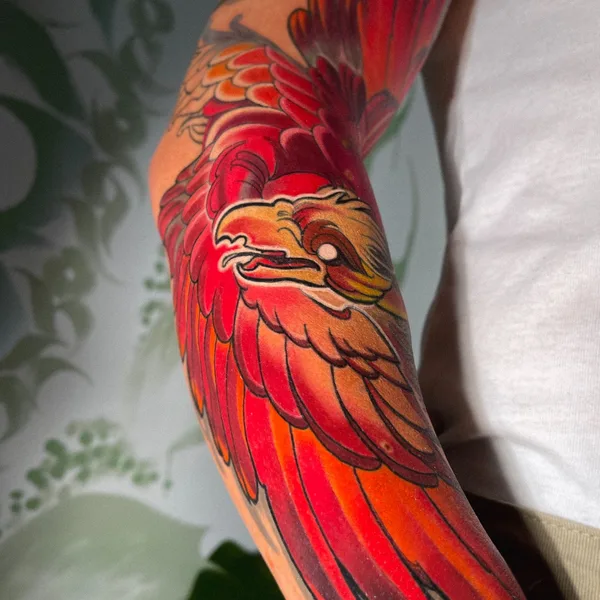 Botanical tattoo by Iryna Yanovska in Berlin