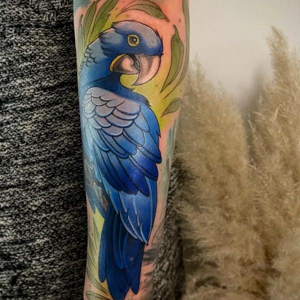 Botanical tattoo by Iryna Yanovska in Berlin